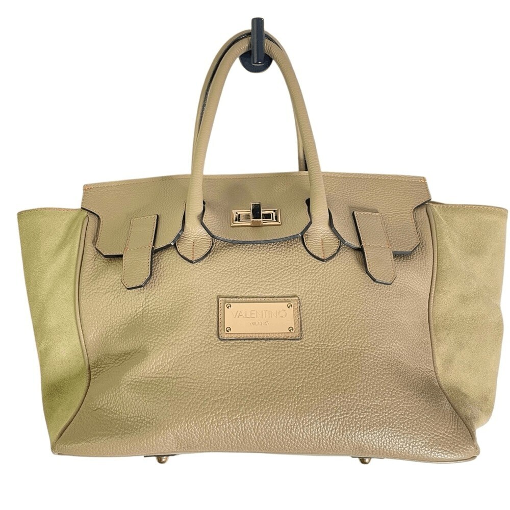 Valentino by Mario Valentino Omia Cappuccino Large Leather Bag Satchel